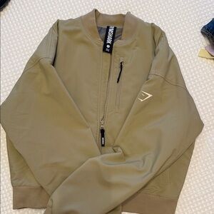 Gymshark Khaki Bomber Jacket